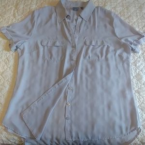 N.Y. & Co. Soho purple short sleeve blouse